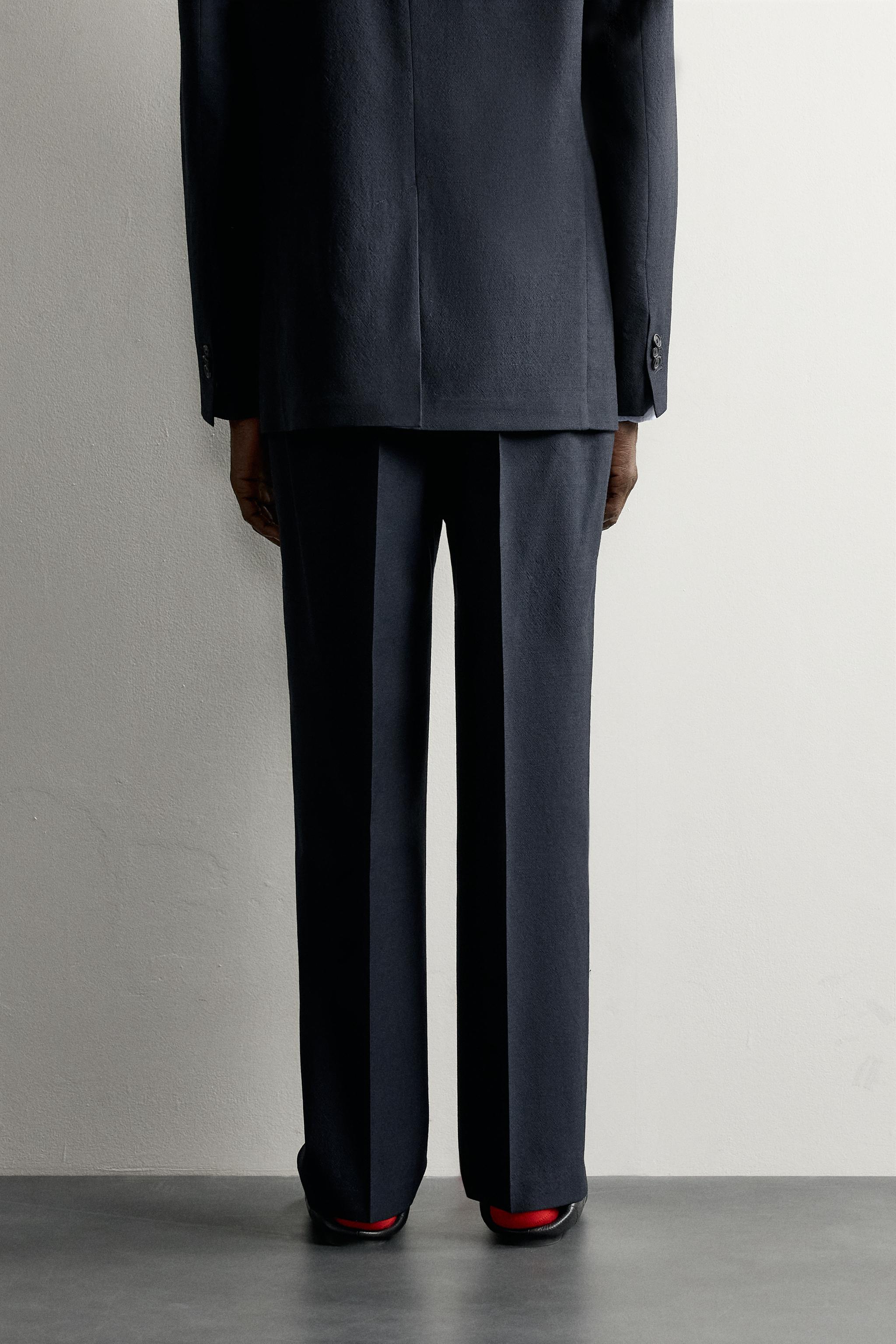 AARON LEVINE X ZARA 100% WOOL SUIT TROUSERS