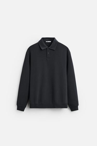 POLO INTERLOCK ESTRUCTURA - Azul de Zara