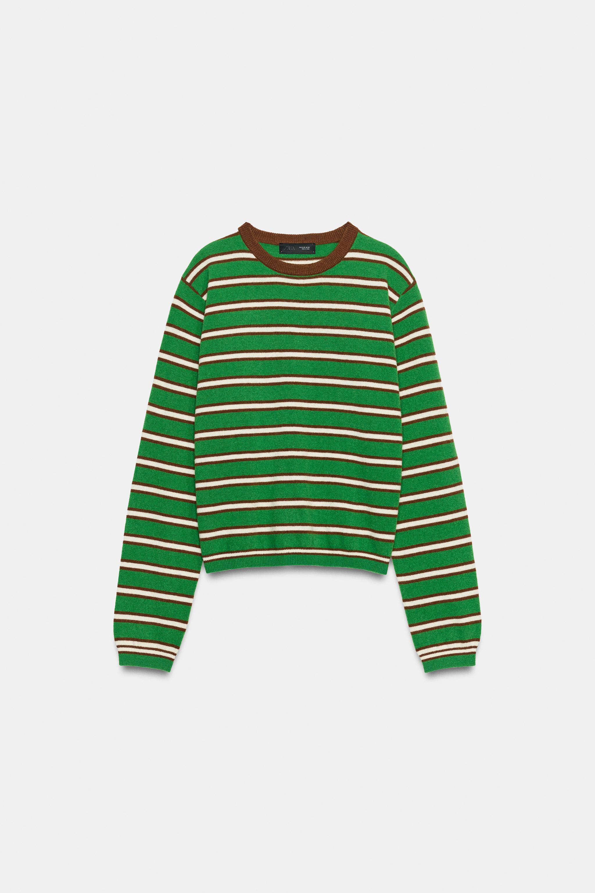 STRIPED 100% WOOL JUMPER