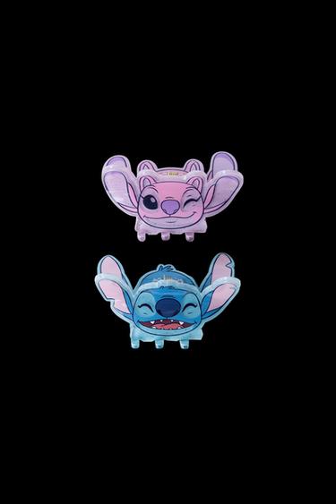 Zara TWO-PACK OF LILO & STITCH © DISNEY HAIR CLIPS - Blue - Image 0
