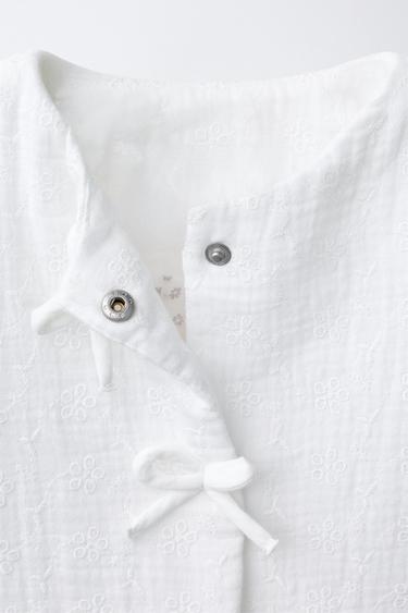 SWISS EMBROIDERED JACKET - ecru-white by Zara - Image 2