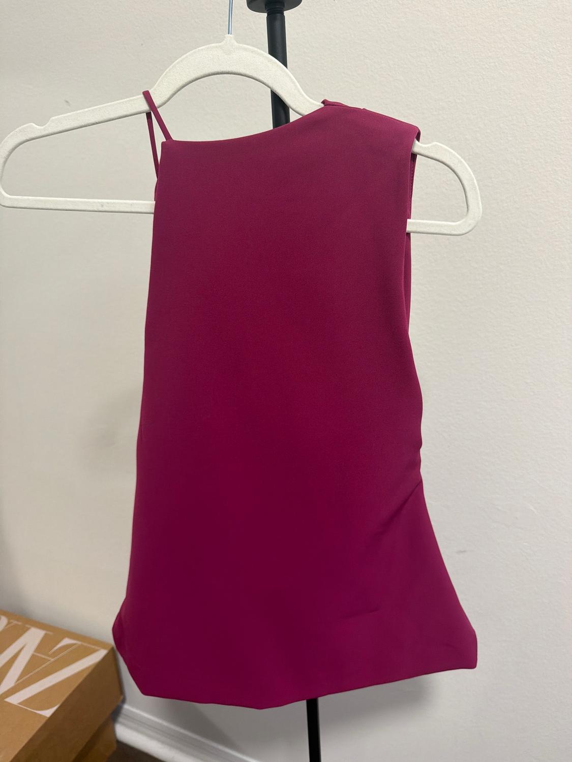 ASYMMETRIC CREPE BUCKLE TOP - Image 2