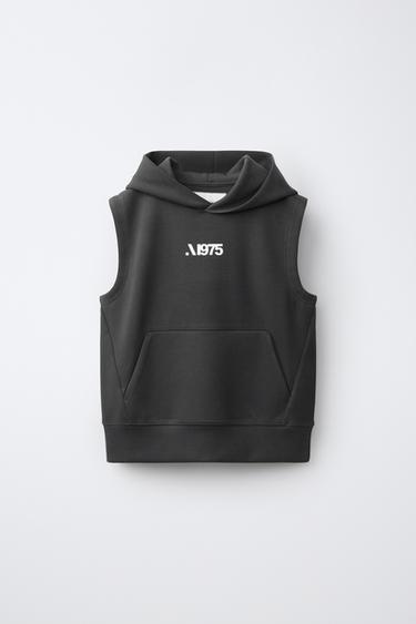 SPORTY LOGO GILET - Anthracite grey by Zara - Image 0