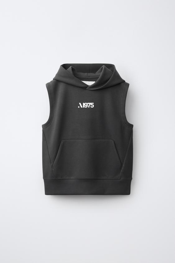 CHALECO SPORTY LOGO - Gris antracita de Zara - Imagen 0