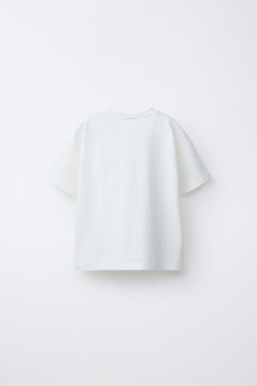 SLOGAN PRINT T-SHIRT - White by Zara - Image 1