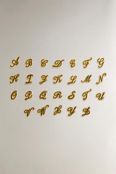 ÉCUSSON LETTRE V EN COTON - Multicolore de Zara - Image 2