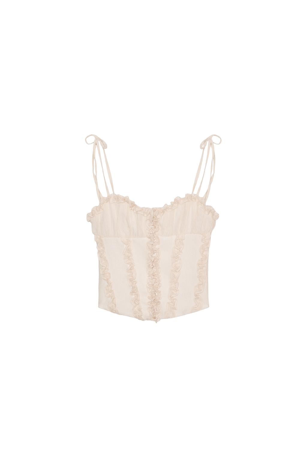RUFFLED CORSET TOP - image 3