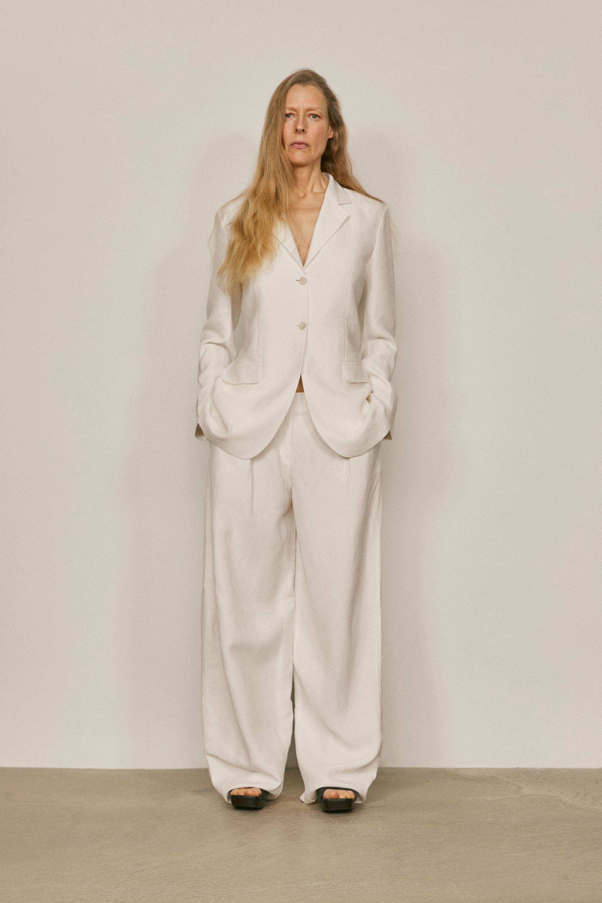 Flowing linen blend blazer - LIMITED EDITION