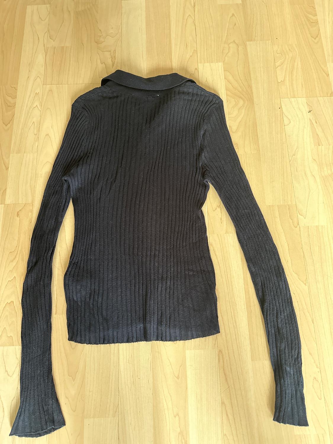 RIBBED KNIT POLO NECK JUMPER - Image 2