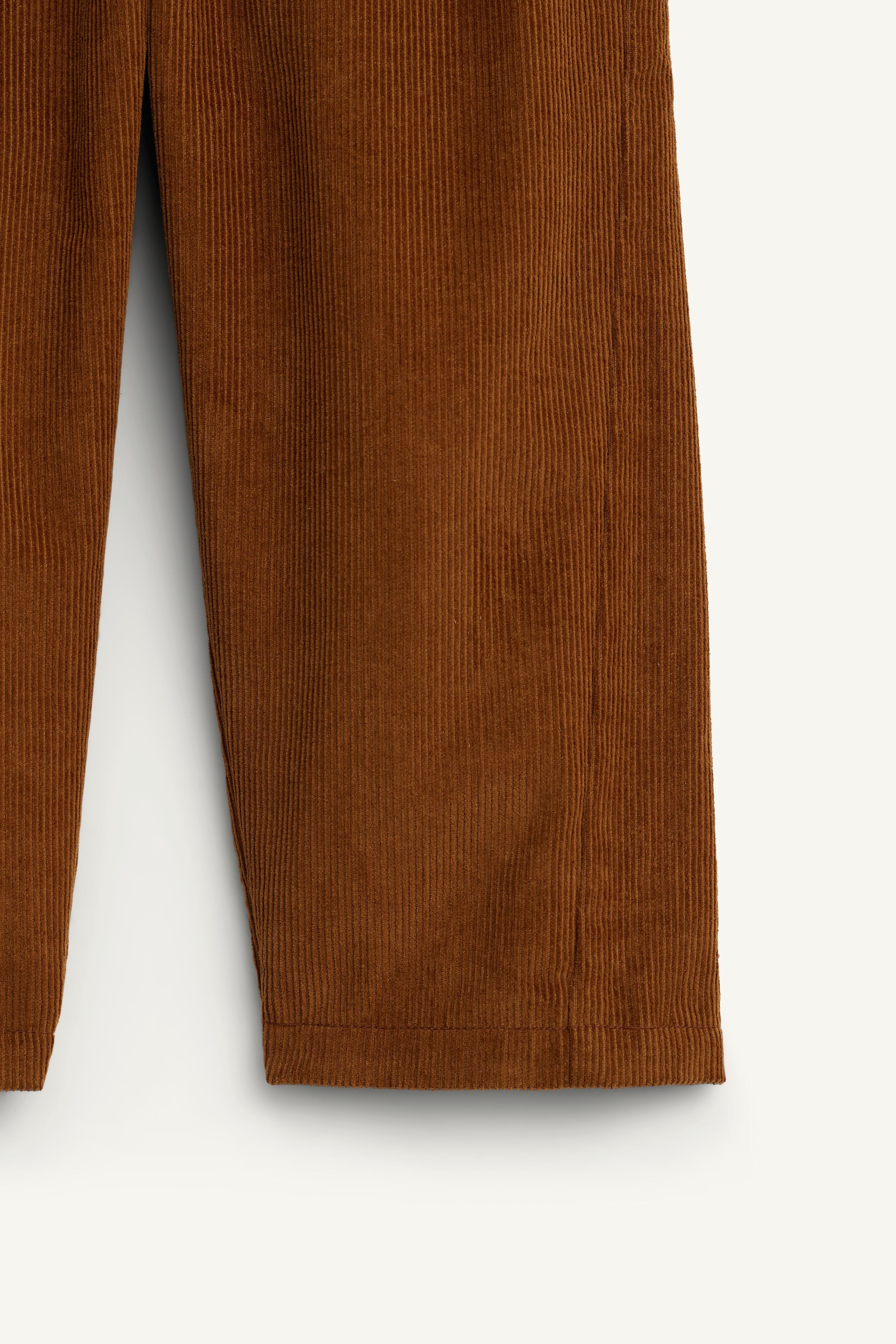 PANTALON EN VELOURS CÔTELÉ À PINCES ÉDITION LIMITÉE