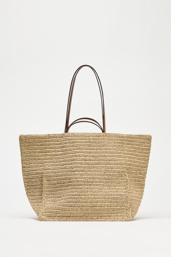 WOVEN TOTE BAG - Light beige | ZARA Thailand
