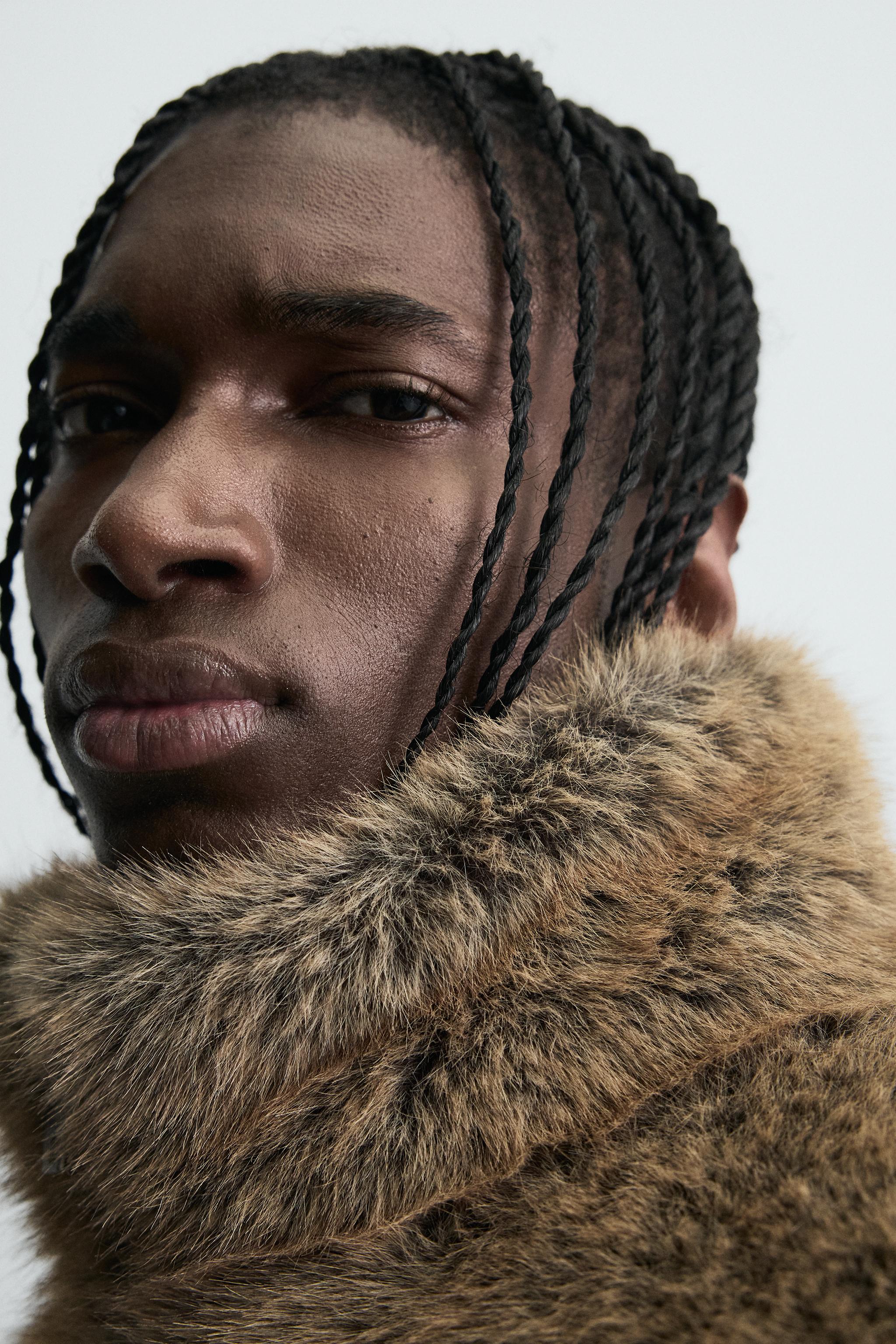 ZARA ブラウン フェイクファーショートコート ショートフェイクファーコート - ブラウン | ZARA Japan / 日本