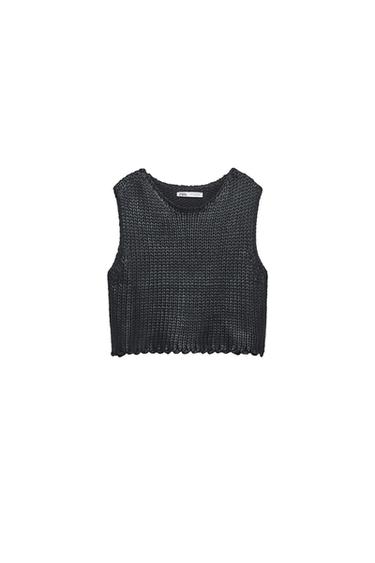 FOIL KNIT VEST