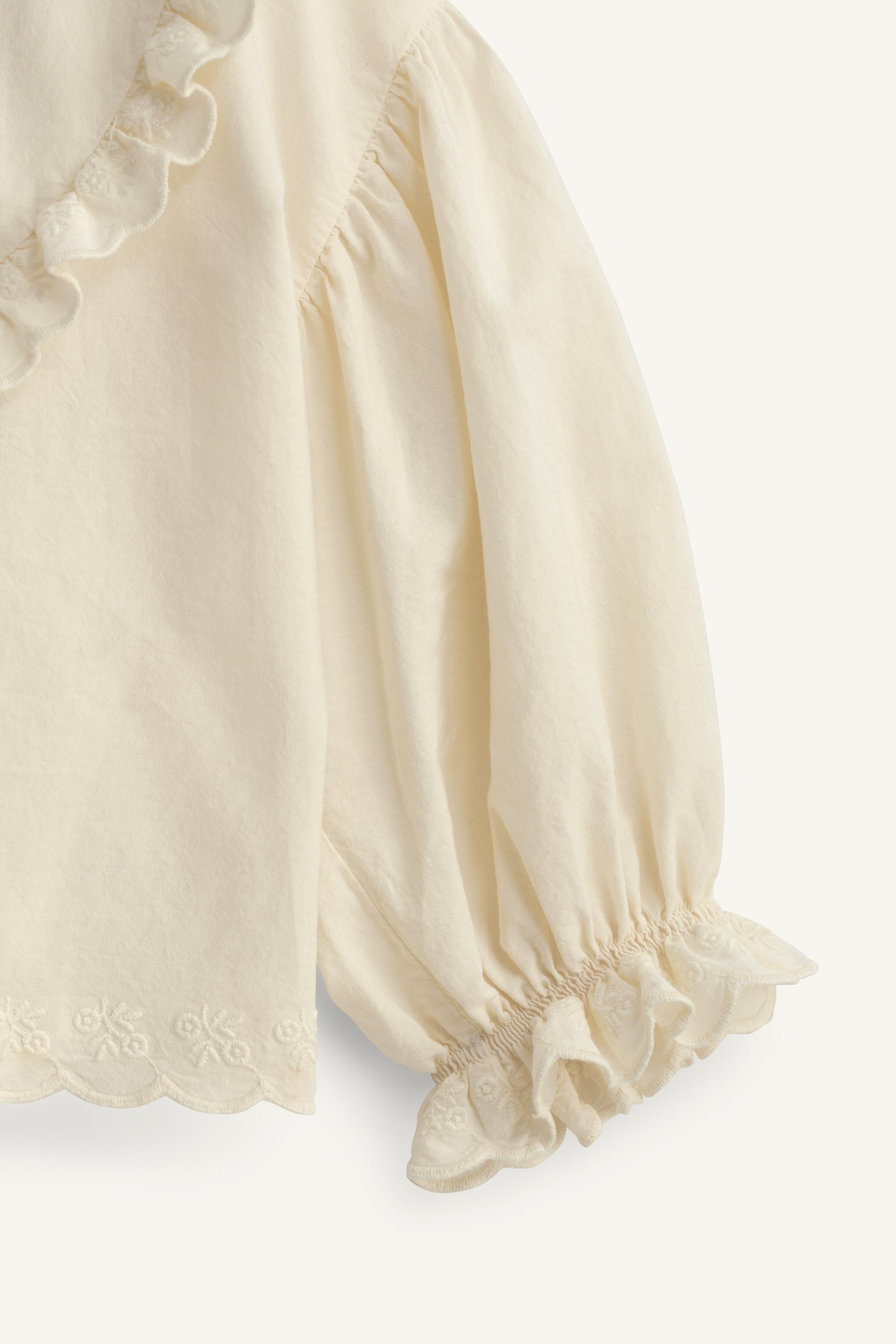 LIMITED EDITION EMBROIDERED RUFFLED FLORAL SHIRT