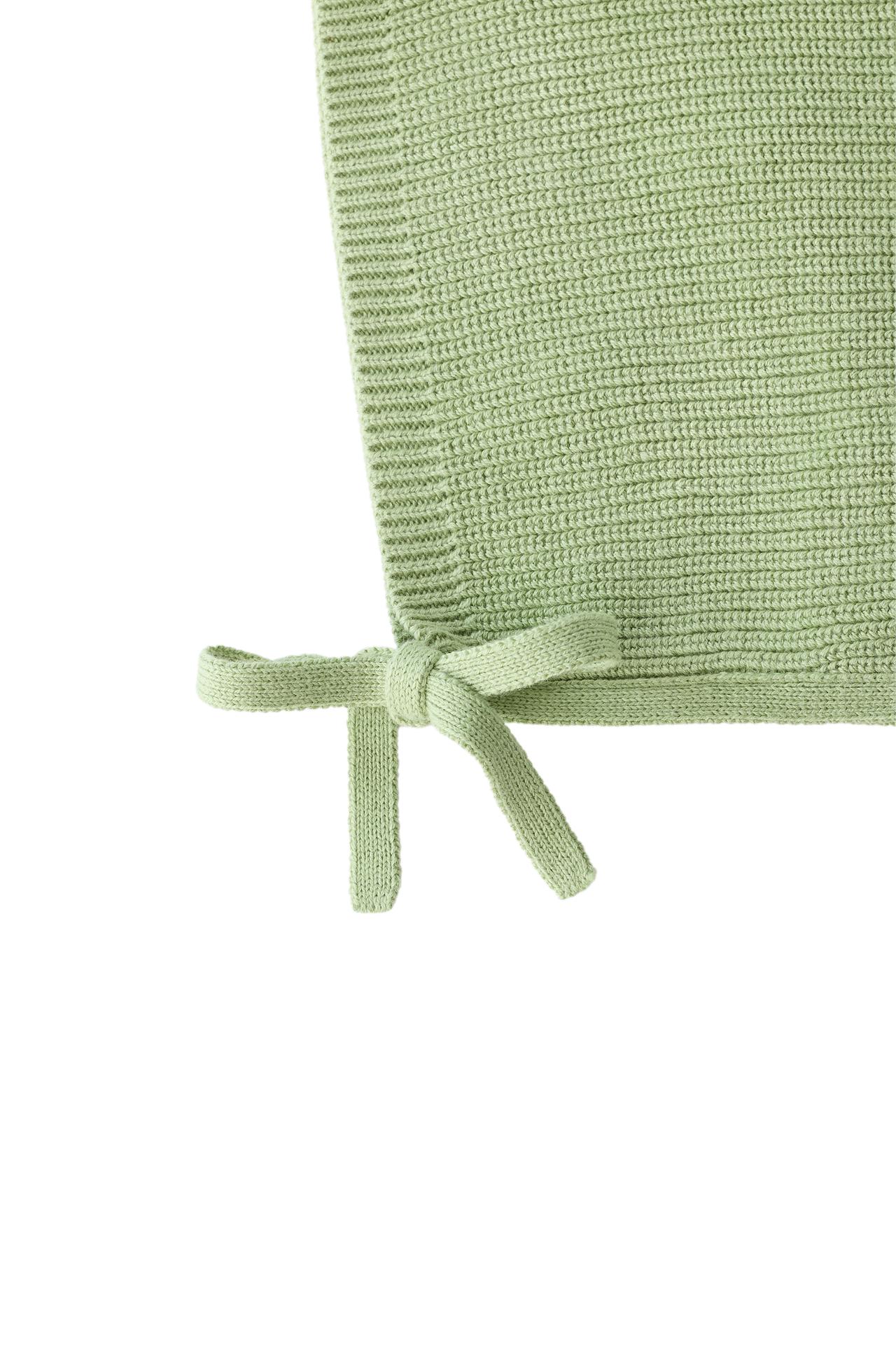 KNIT BONNET — Light green