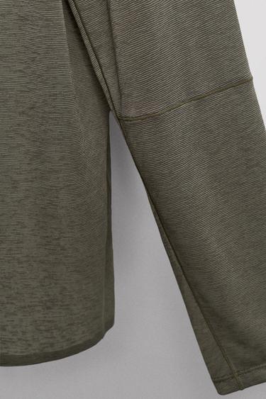 LIGHTWEIGHT TEXTURED RUNNING T-SHIRT - Green marl by Zara - Image 10