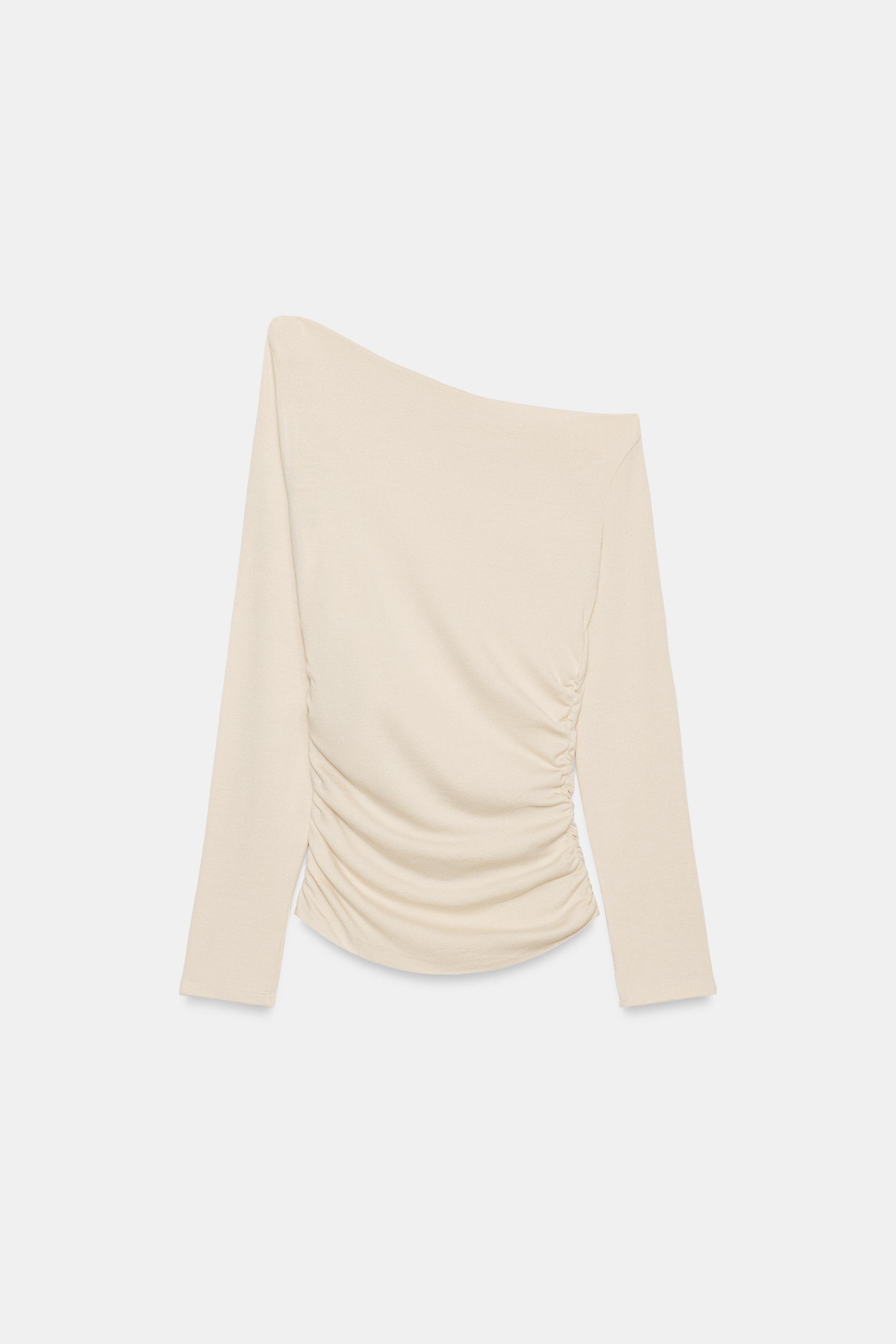 TOP DRAPÉ ASYMÉTRIQUE