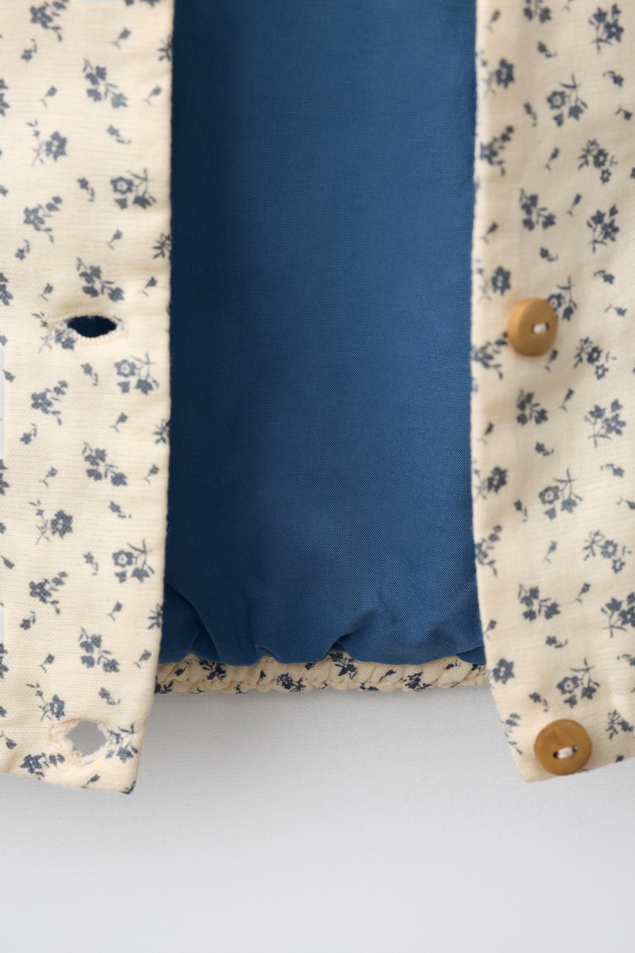Детские куртки Zara FLORAL PRINT JACKET — фото 4
