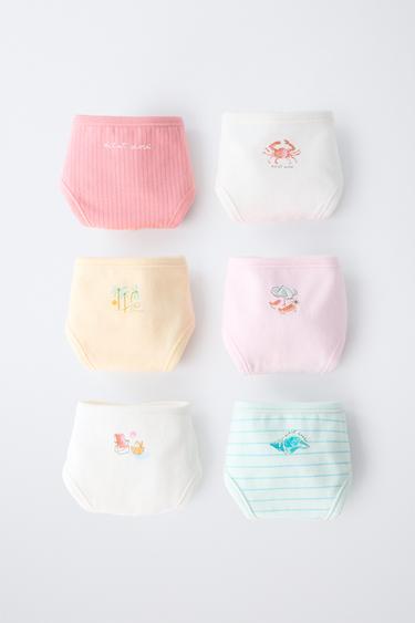 6-14 ANS/ LOT DE SIX CULOTTES IMPRIMÉES - Multicolore de Zara - Image 3