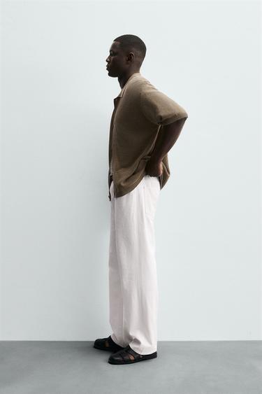 TEXTURED KNIT SHIRT - Stone by Zara - Image 3