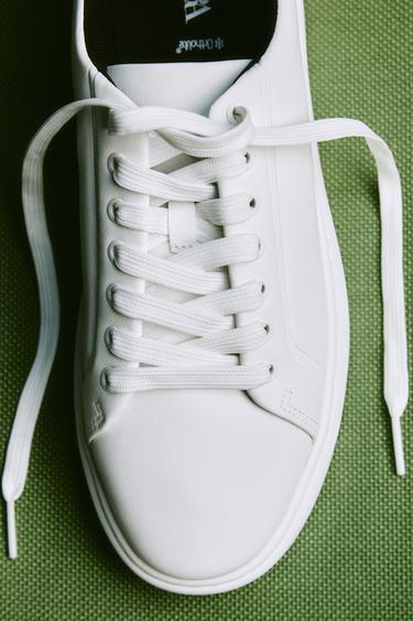 TRAINERS WITH HEEL DETAIL - White by Zara