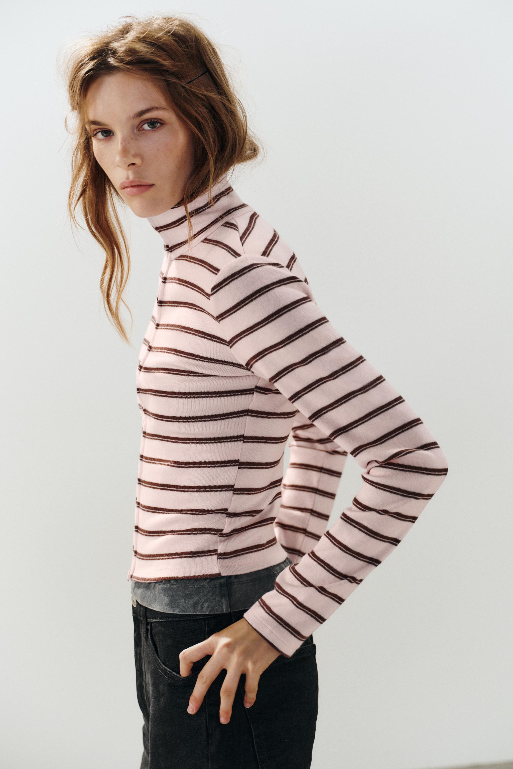 STRIPED ZIP JACKET - thumbnail 3