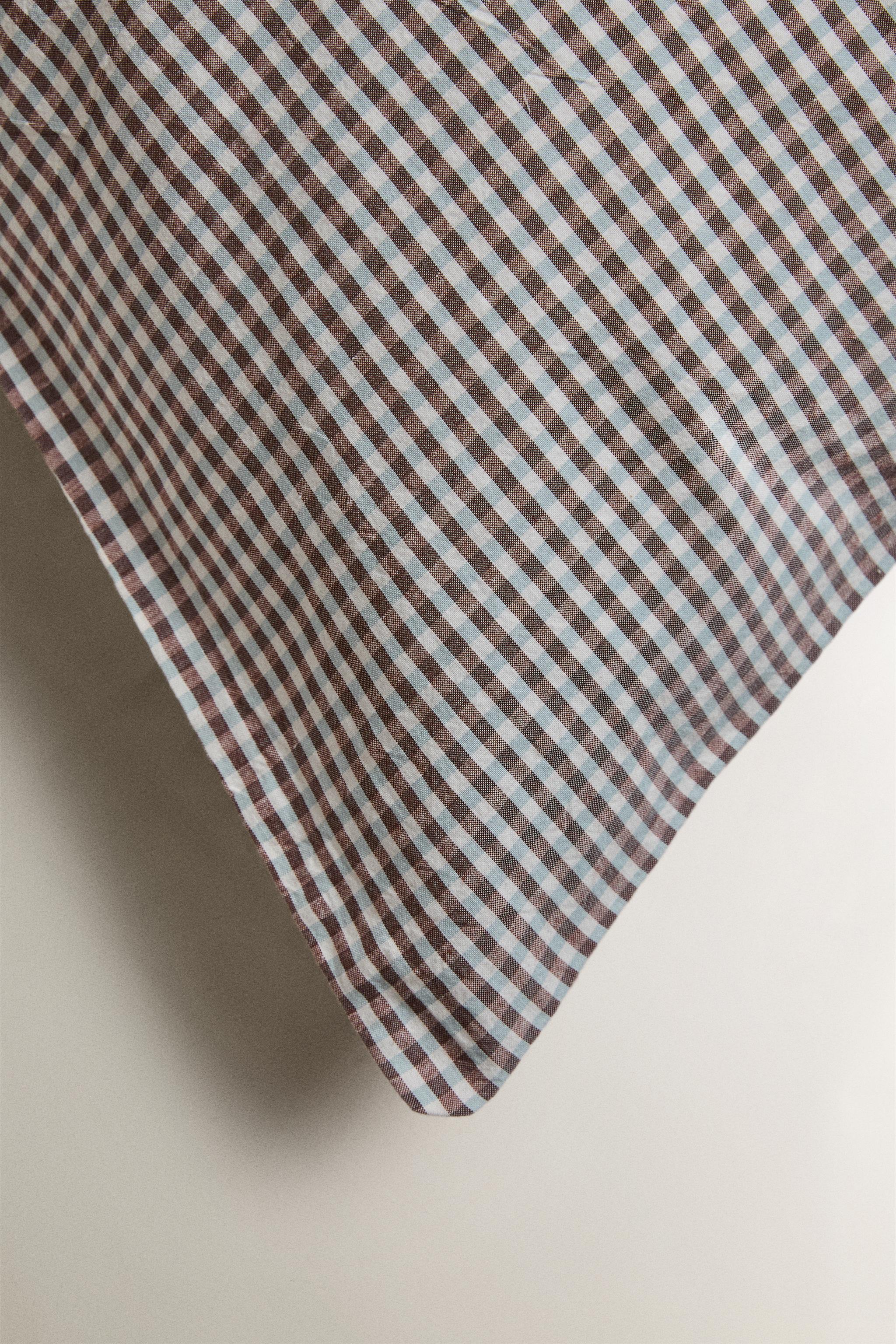 KIDS' YARN-DYED CHECK PILLOWCASE