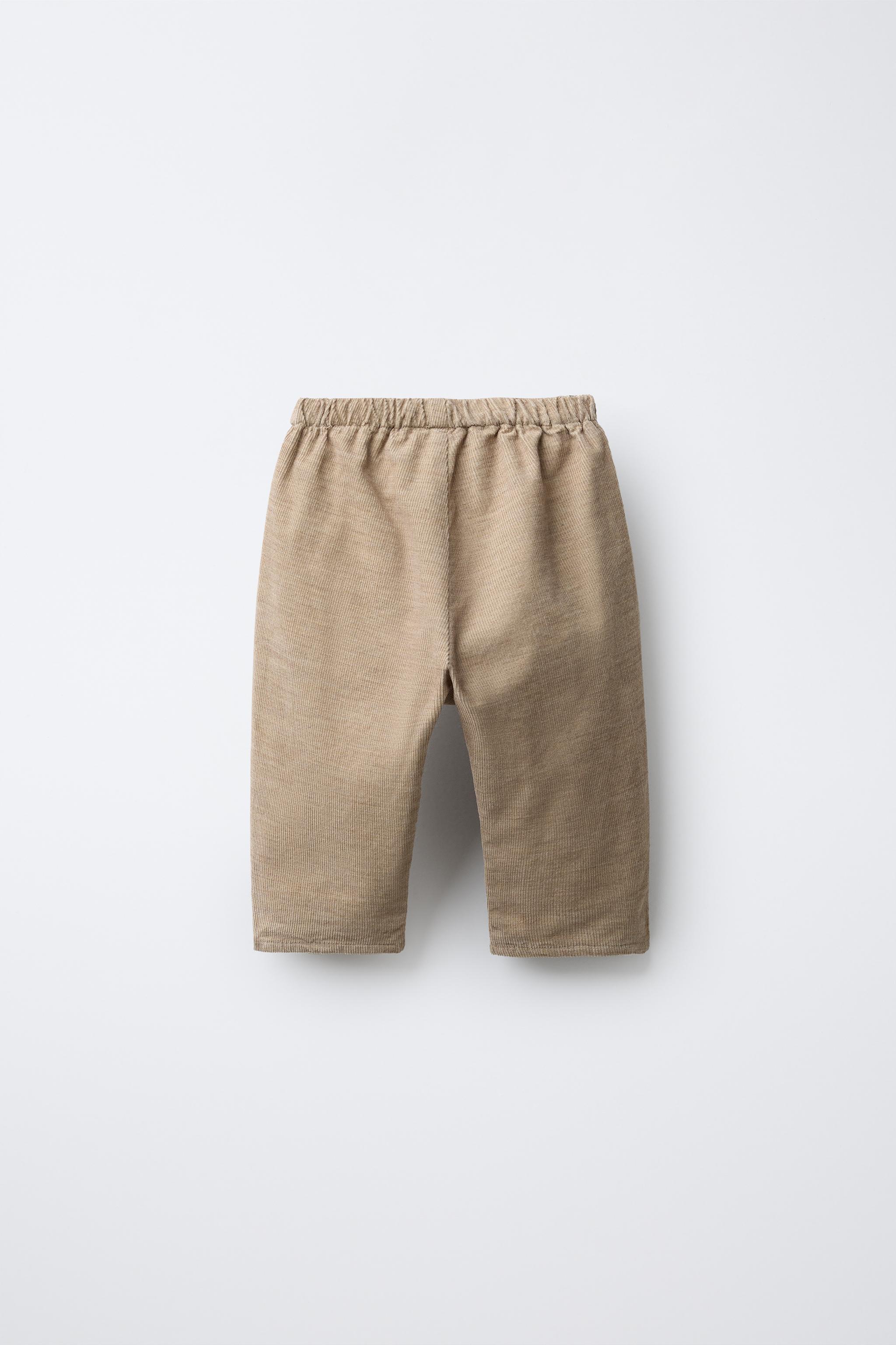 LINED FINE-WALED CORDUROY PANTS