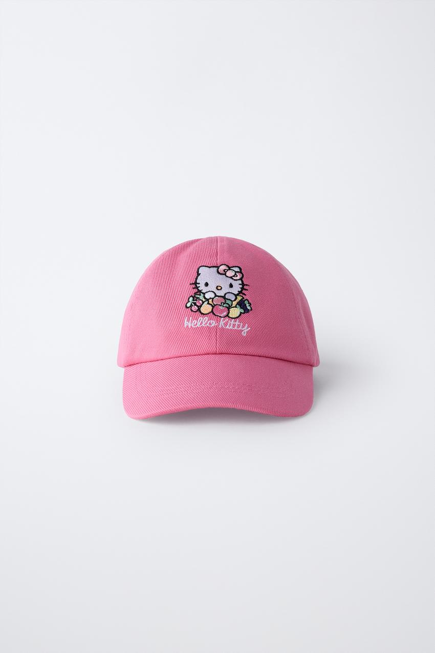 EMBROIDERED HELLO KITTY © SANRIO CAP - Fuchsia | ZARA United 