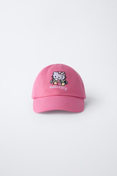 КЕПКА С ВЫШИВКОЙ HELLO KITTY © — ЦВЕТ ФУКСИИ от Zara