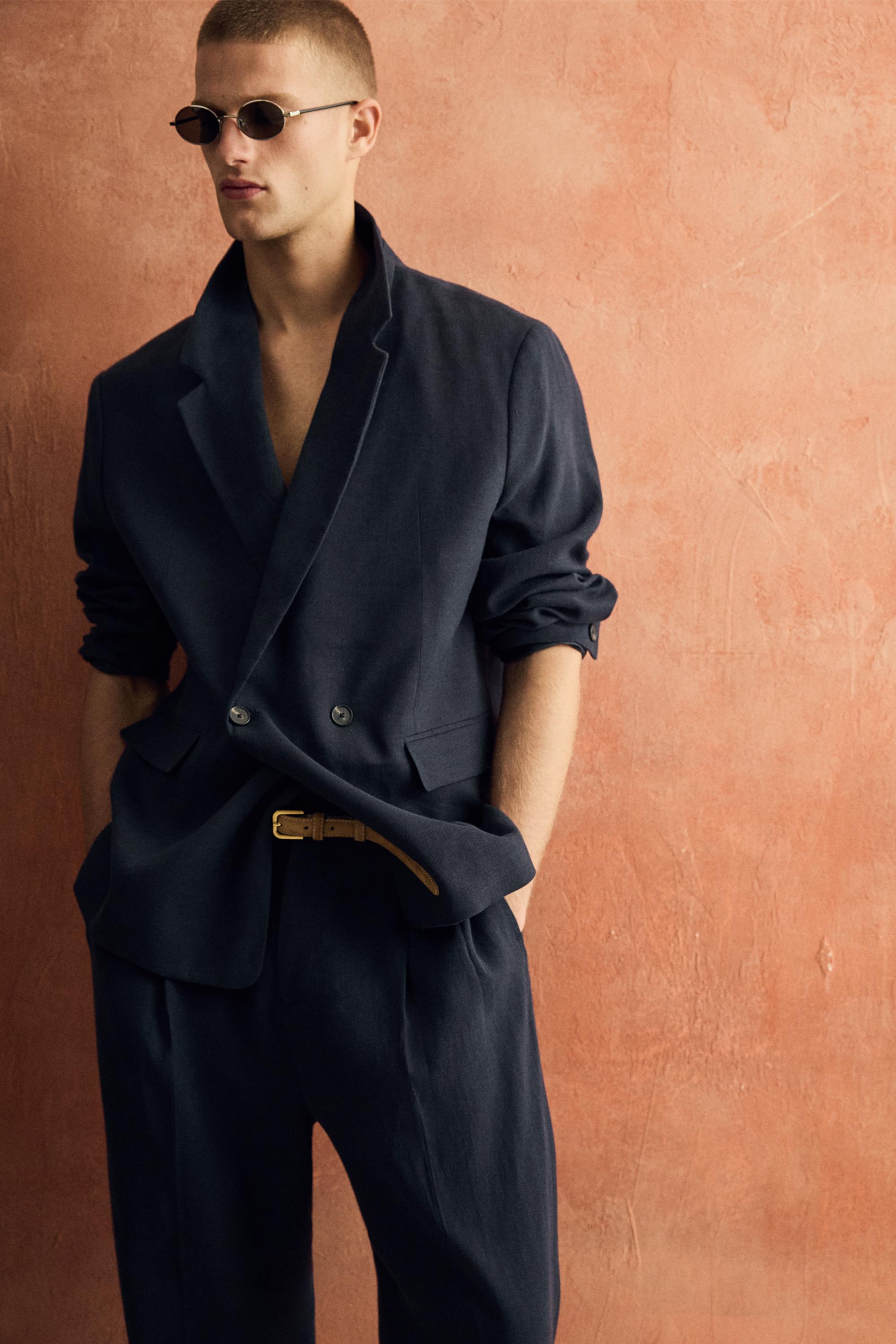 3月だけ！ ZARA MAN リラックスフィット ダブルブレストジャケット 新品 ダブルブレストブレザー & ジャケット | メンズ | ZARA 日本