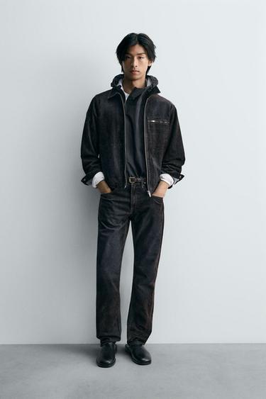 フロッキーベルベットジャケットブラウンZaraのフロッキーベルベットジャケット - ブラウン 