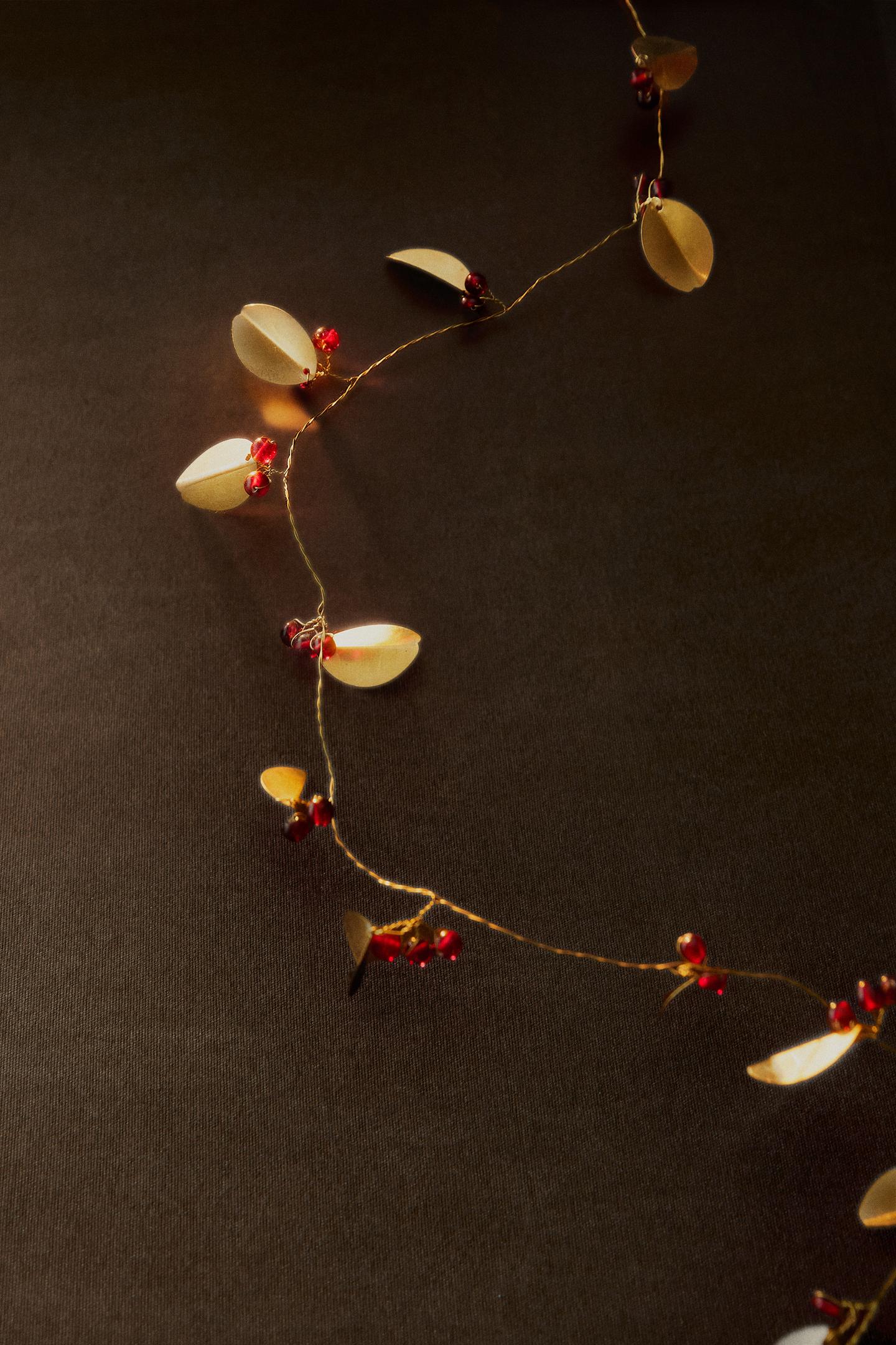 Ёлочные украшения Zara Christmas Leaf Garland, цвет: Золотой — фото 5