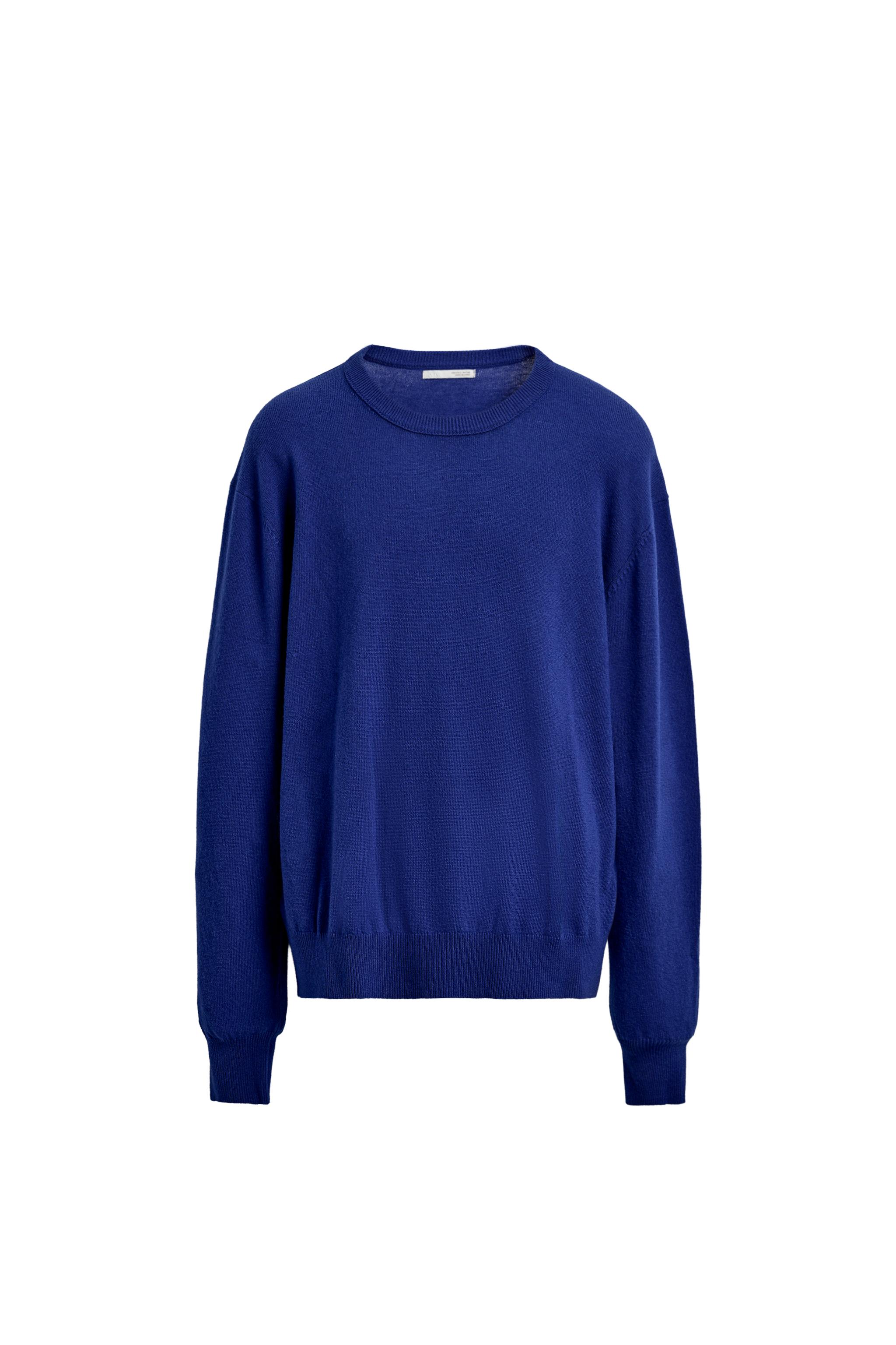 ウール混セーター - ブルー | ZARA Japan / 日本