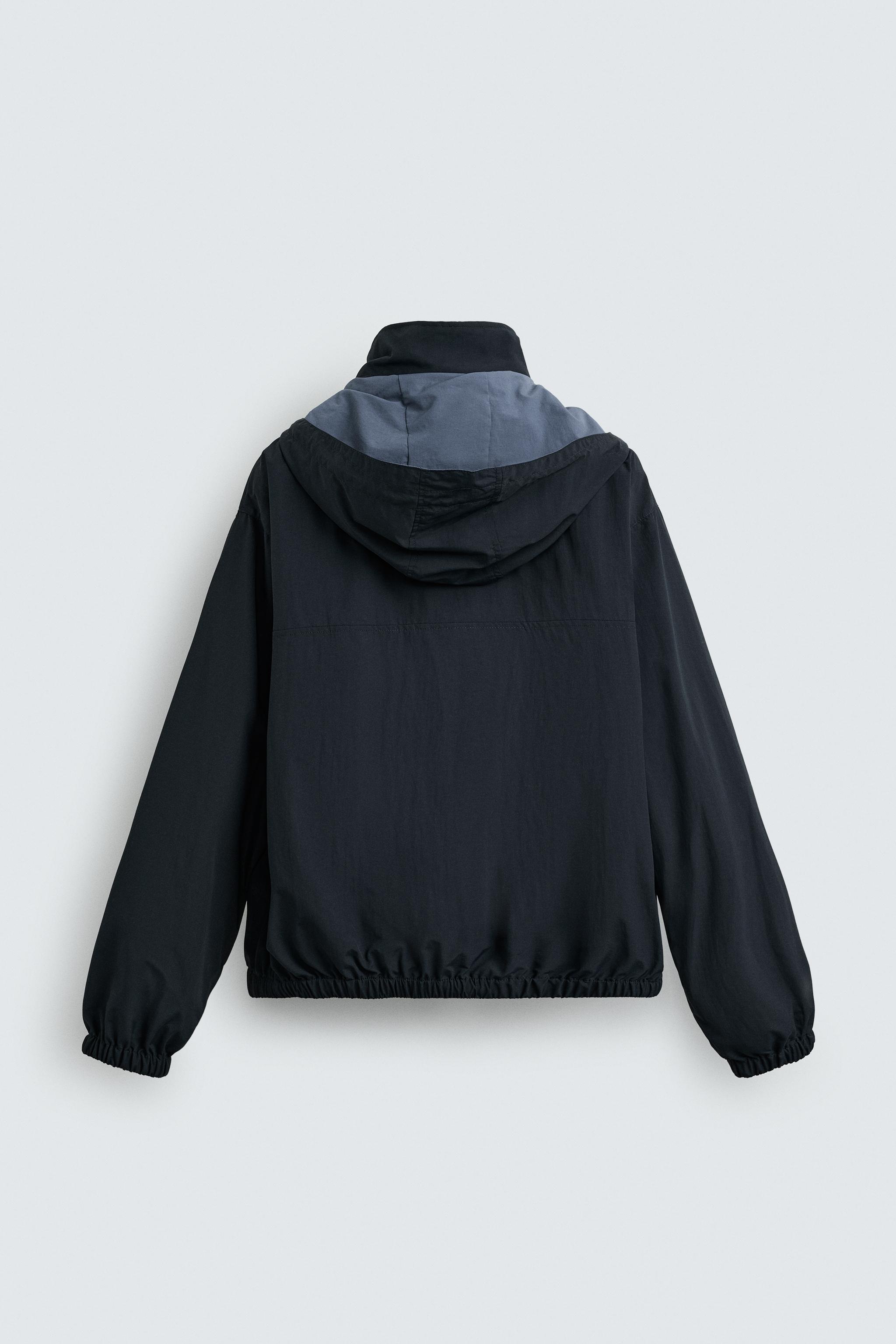 ZARA ORIGINS テクニカルジャケット　XL 撥水加工テクニカルジャケット - ダークネイビーブルー | ZARA