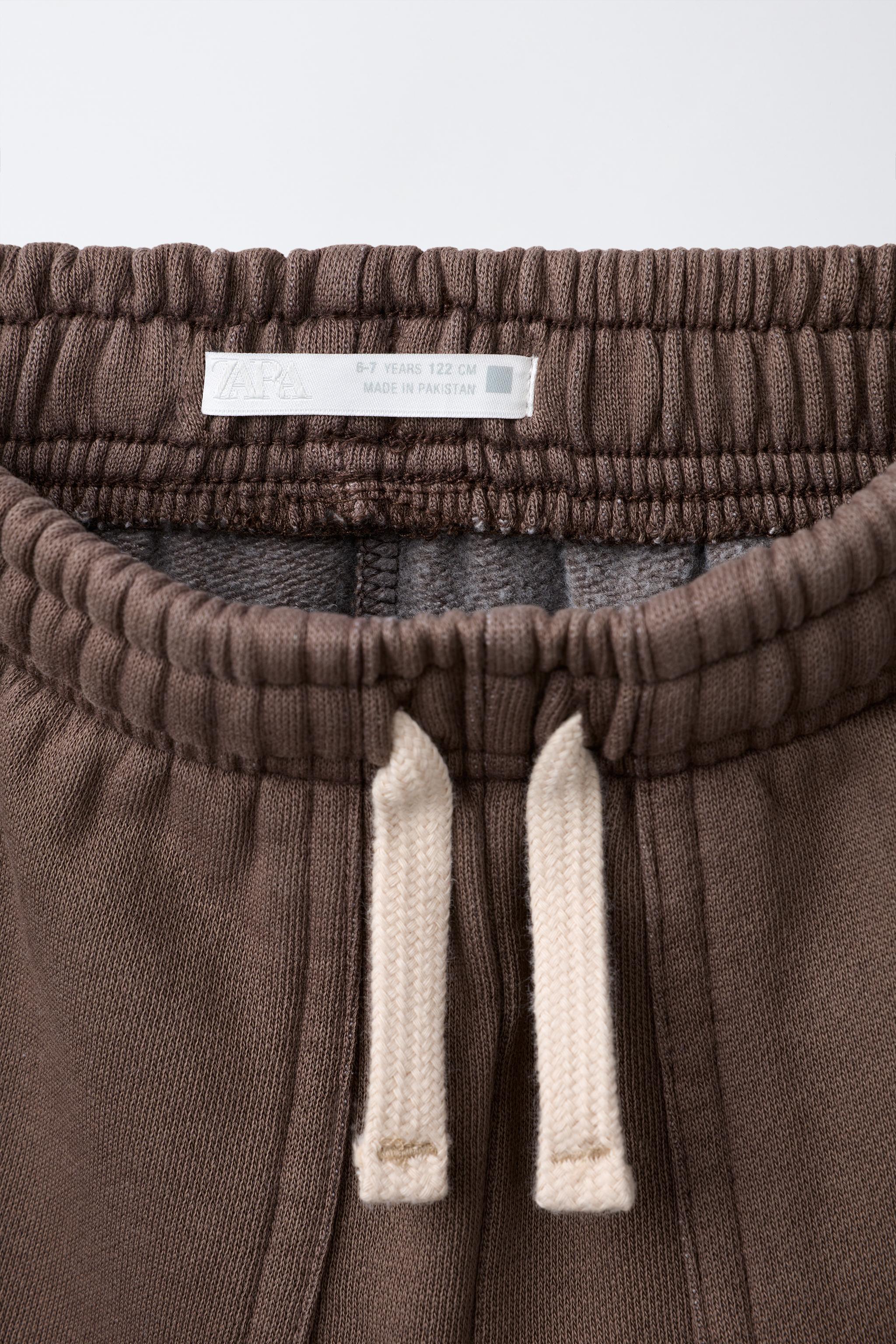 PANTALON EN MOLLETON BARREL ÉTIQUETTE