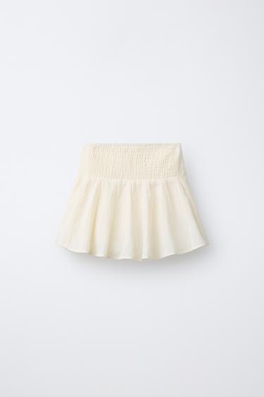 JUPE EN DENTELLE - Écru de Zara - Image 1