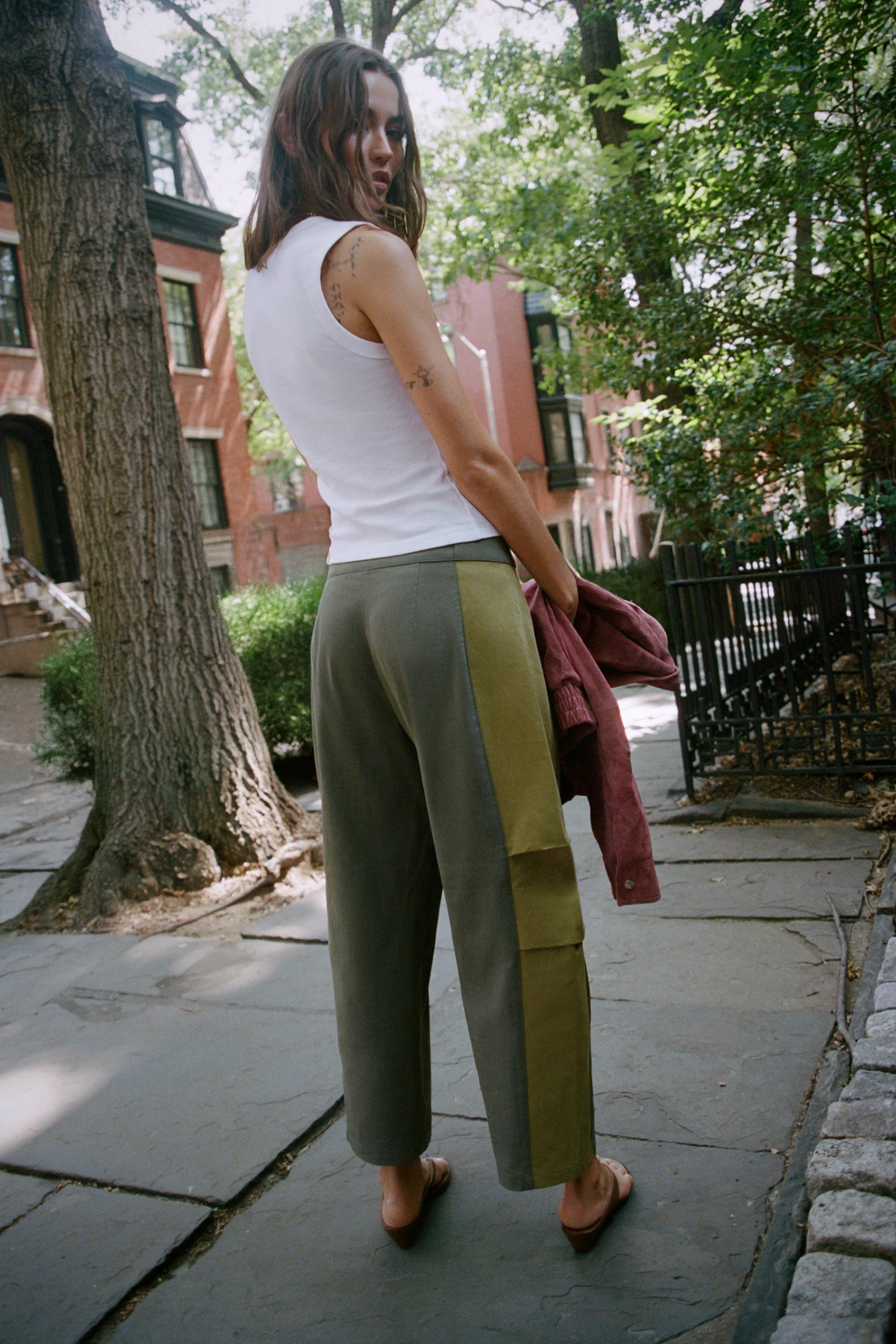 COMBINED CROPPED TROUSERS