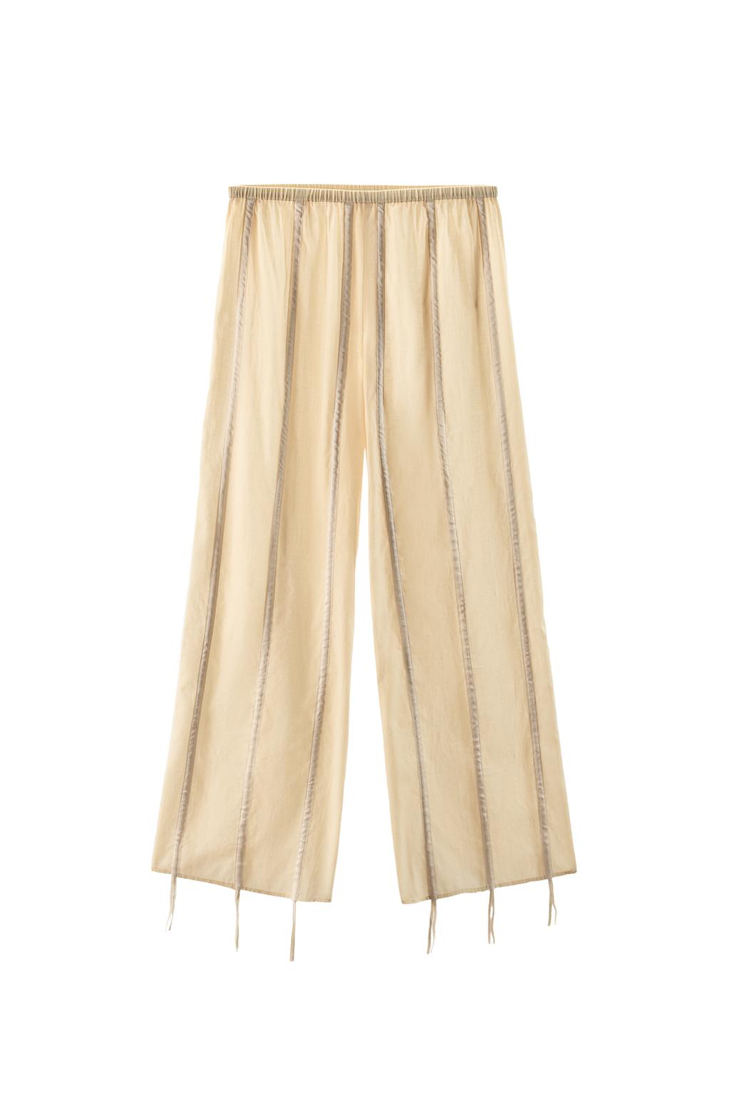 COTTON PANTS WITH TIES - image 3