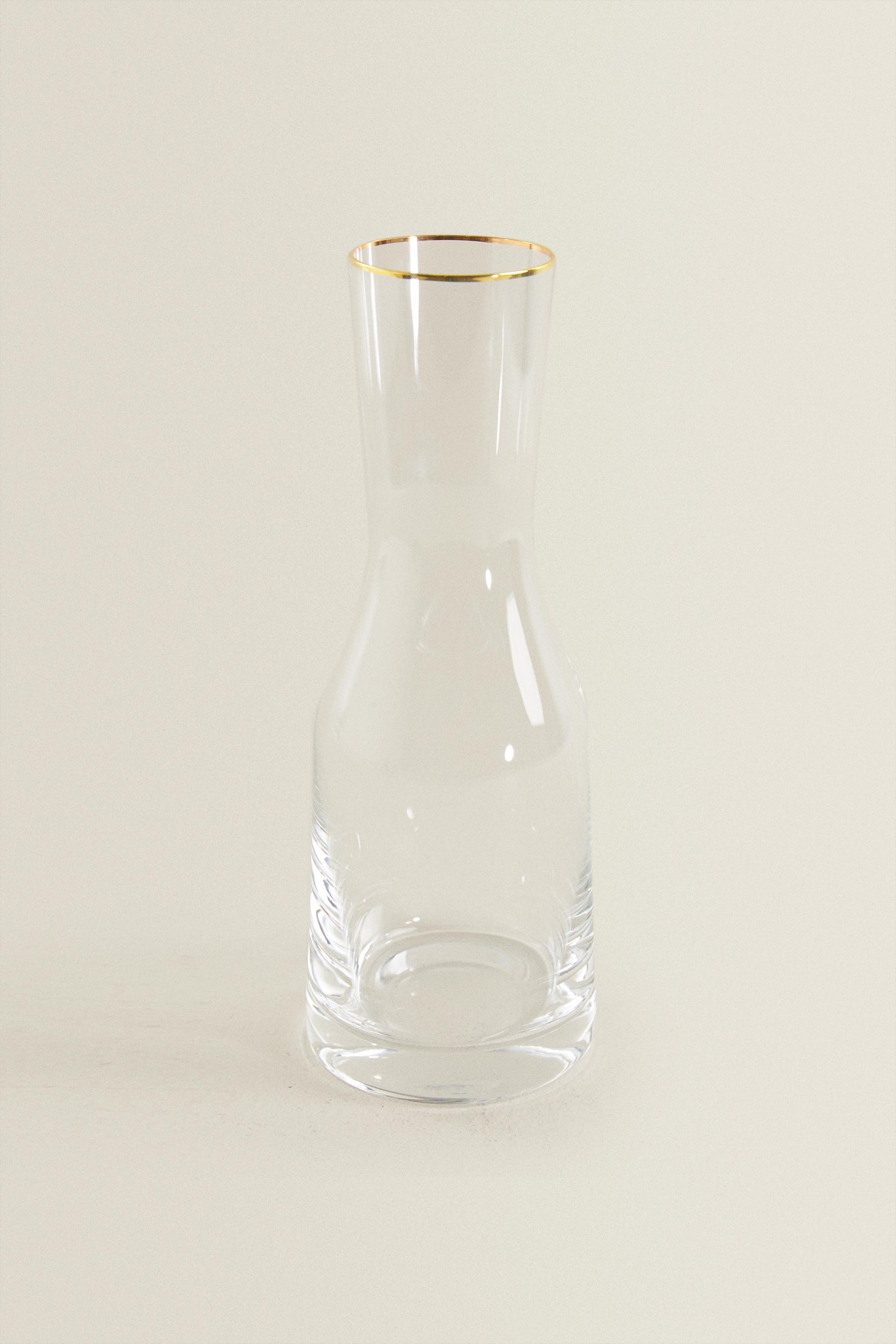 BOUTEILLE BORD DORÉ BOHEMIA CRYSTAL