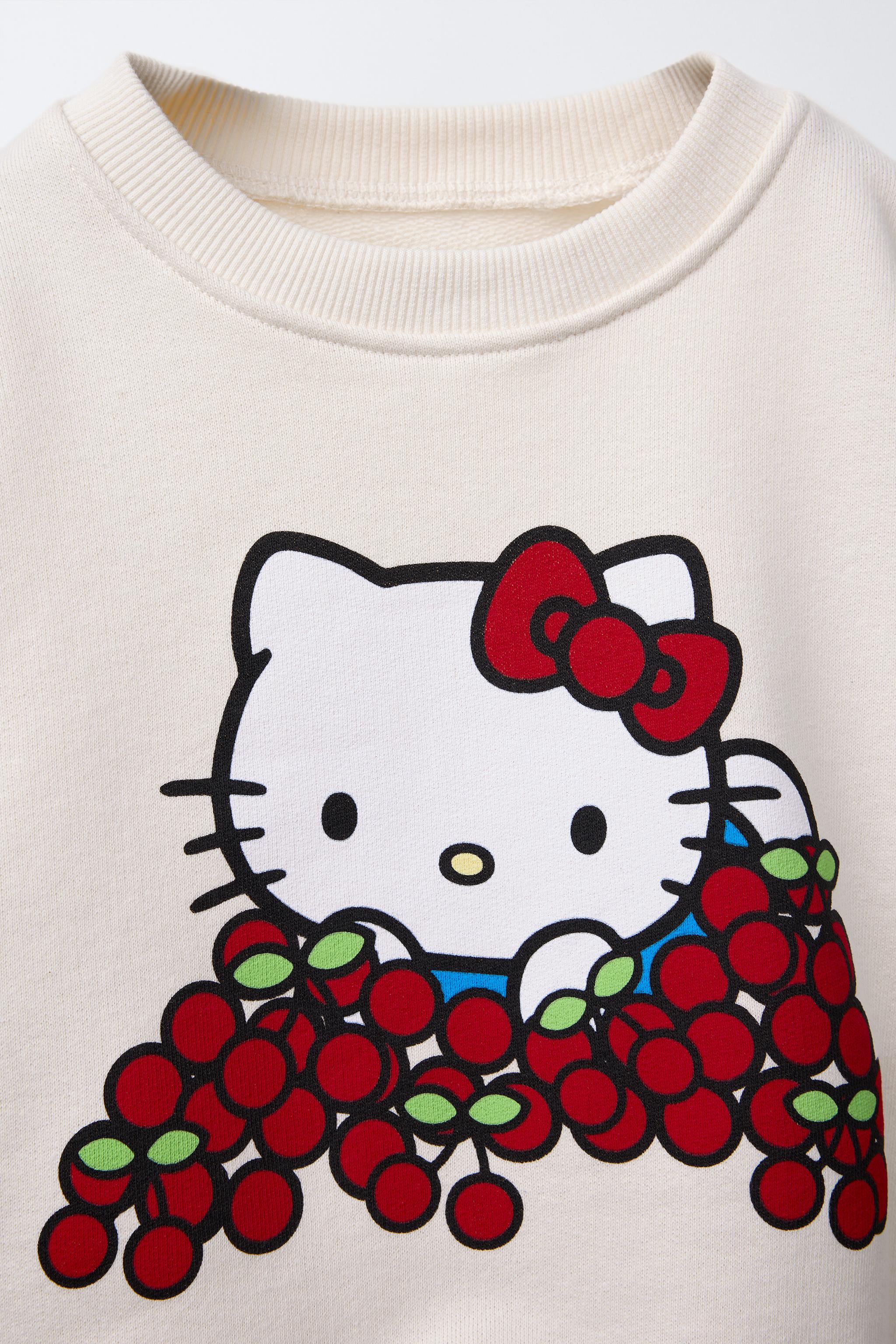 ハローキティ© チェリースウェットシャツ - オフホワイト | ZARA