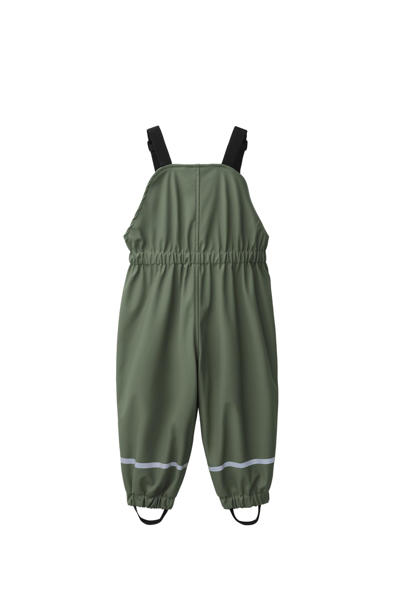 WATER-RESISTANT RUBBERIZED OVERALLS — Green