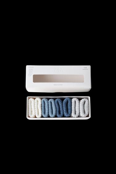 Zara FOUR-PACK OF COLOR SOCKS - Blue marl - Image 0
