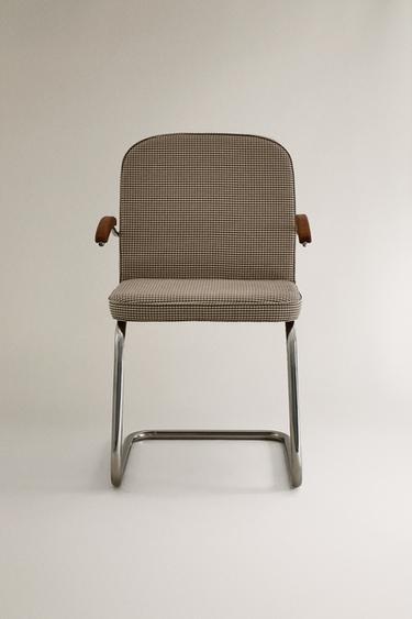 VINTAGE CHROME CHAIR - Brown by Zara