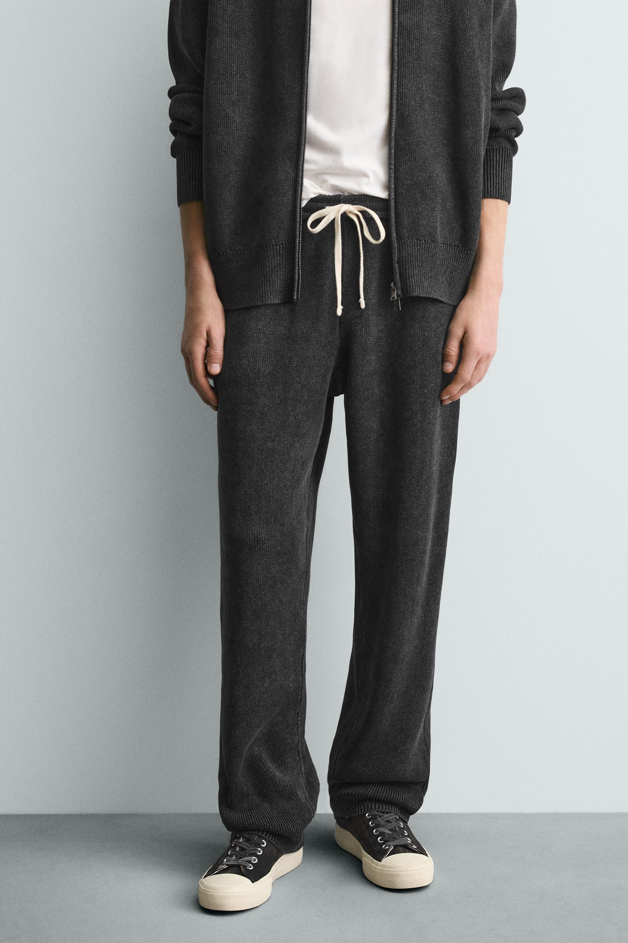 PANTALON EN MAILLE STRUCTURÉE