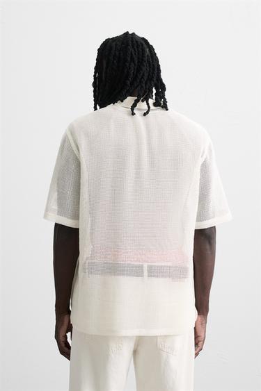 OPEN TEXTURED SHIRT - Ecru by Zara - Image 2