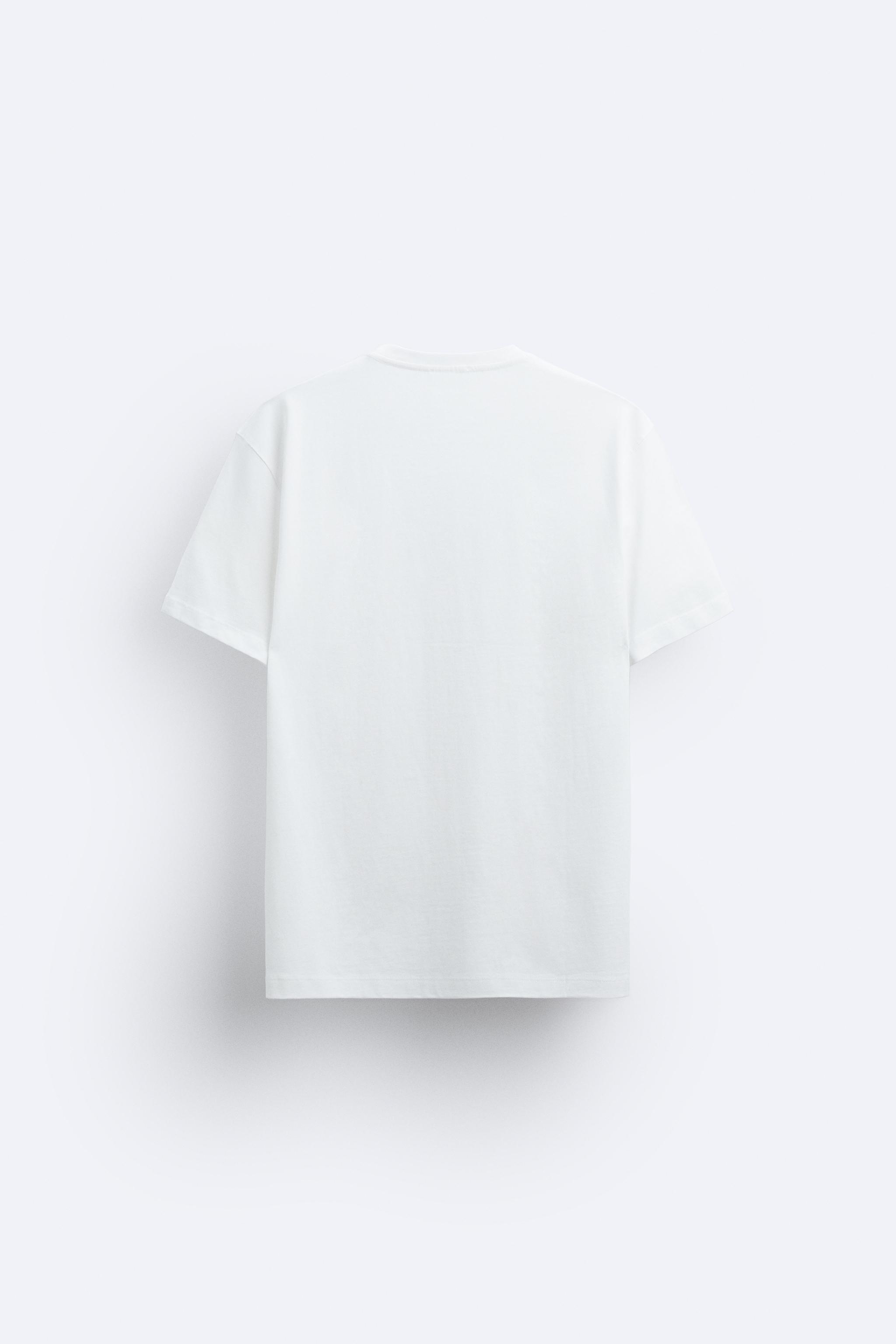 BASIC MEDIUM WEIGHT T SHIRT White ZARA United States