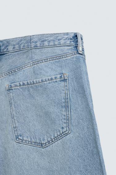 JEAN RELAXED BARREL FIT À PINCES - Bleu clair de Zara - Image 10