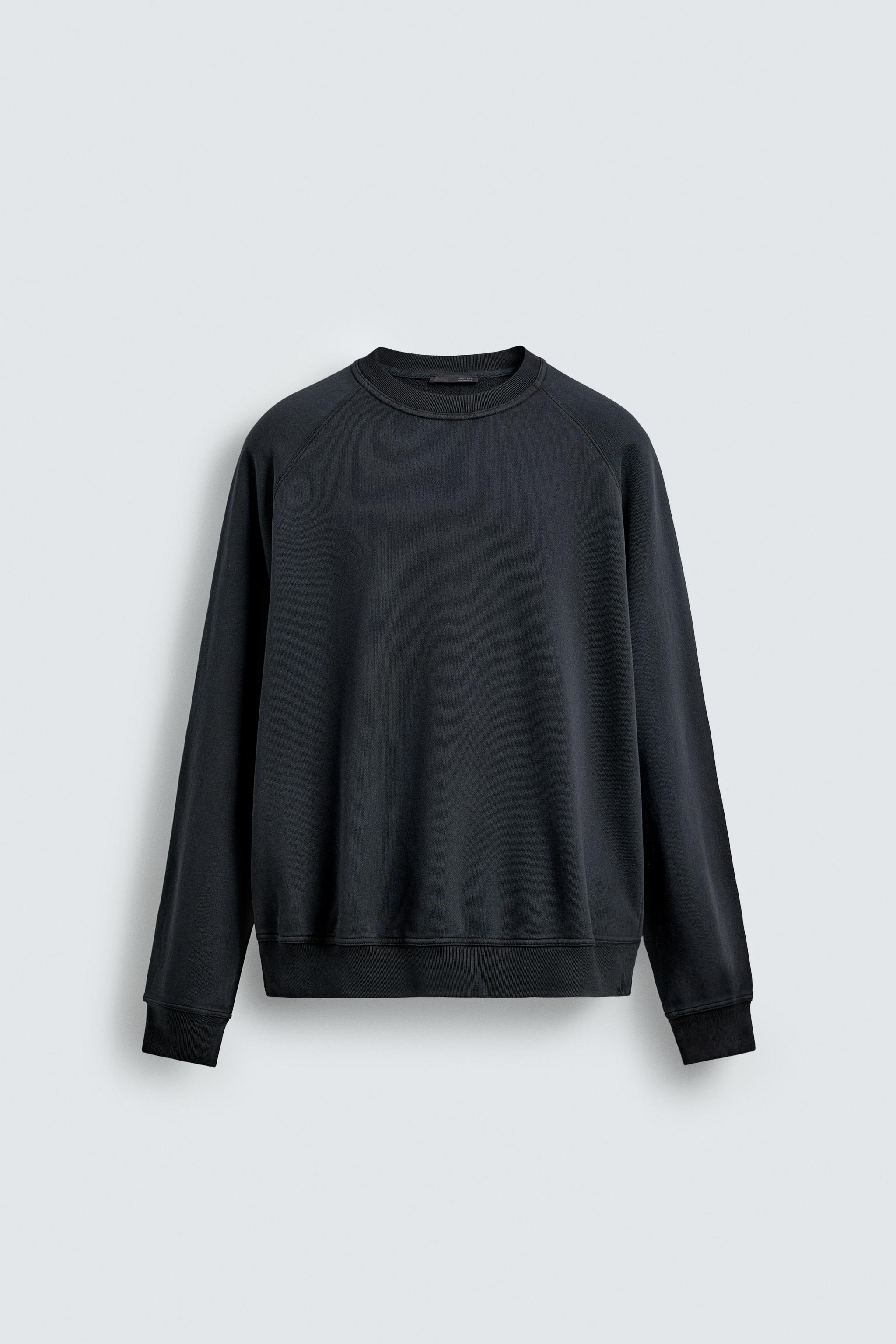 BASIC WASHED CREWNECK SWEATSHIRT
