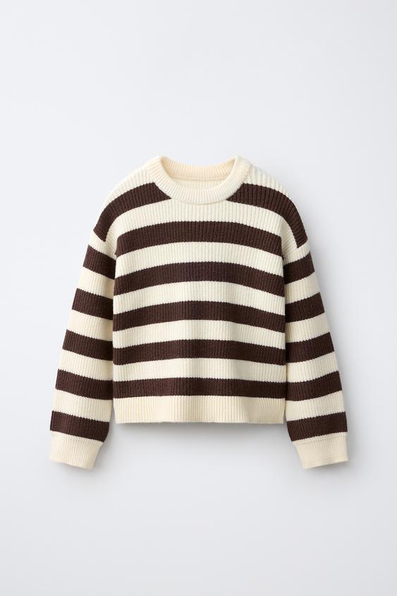 STRIPED KNIT JUMPER - striped by Zara - Image 0